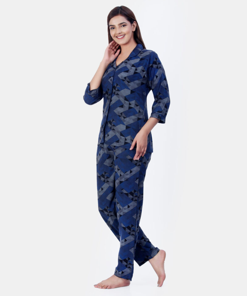 PHILOS BLUE GREY PYJAMA SET